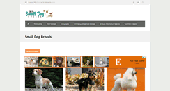 Desktop Screenshot of onlysmalldogbreeds.com