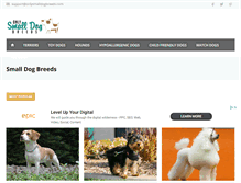 Tablet Screenshot of onlysmalldogbreeds.com